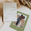 Pesquisar por floral verde casamento convites Moderno