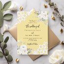 Pesquisar por amarelo branco casamento convites Elegante