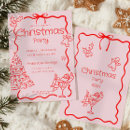 Pesquisar por pink christmas party convites Festivo