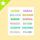 Pesquisar por letras coloridas adesivos For kids