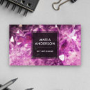 Pesquisar por minerais cartao de visita Amethyst