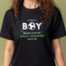 Pesquisar por chá fraldas seu um menino camisetas Moderno