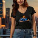 Pesquisar por fogo azul camisetas For her