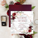 Pesquisar por burgundy floral convites Aquarela