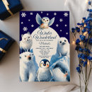 Pesquisar por do inverno aniversário convites Animais árcticos