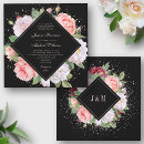 Pesquisar por cor de rosa branco preto casamento convites Floral