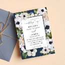 Pesquisar por floral branco azul casamento convites Moderno