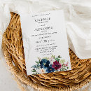 Pesquisar por floral branco azul casamento convites Moderno