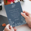 Pesquisar por floral azul casamento convites Simples