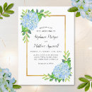 Pesquisar por azul hydrangea casamento convites Aquarela