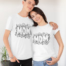 Pesquisar por flor preto e branco camisetas Para eles