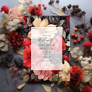 Pesquisar por floral vermelho casamento convites Preto