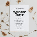 Pesquisar por bachelor party convites Preto e branco