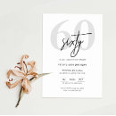 Pesquisar por 60 aniversário convites Preto e branco