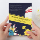 Pesquisar por festas boliche convites Vermelho e azul