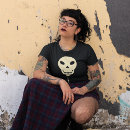 Pesquisar por crânio de esqueleto camisetas Preto e branco