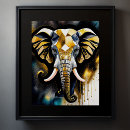 Pesquisar por elefante abstrato pósteres pôsteres Preto