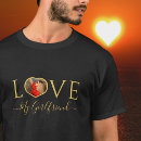 Pesquisar por corações dourados camisetas Boyfriend