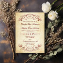 Pesquisar por escuro vermelho casamento convites Elegante