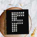 Pesquisar por monograma f cartao de visita Ouro