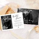 Pesquisar por black white bridal shower convites Chic