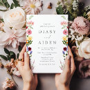 Pesquisar por primavera verão casamento convites Colorido