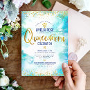 Pesquisar por quinceanera azul turquesa convites Princesa