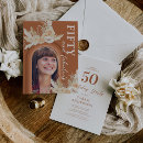 Pesquisar por laranja aniversário convites Boho