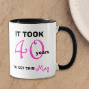 Pesquisar por aniversário de 40 anos engraçado canecas Quadragésimo