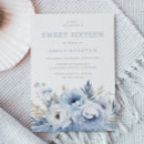Pesquisar por blue sweet 16 convites Floral