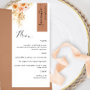 Pesquisar por laranja e rosa casamento cardápios Floral aquarela