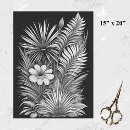 Pesquisar por desenhos preto branco papeis de seda Floral