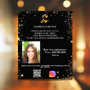 Pesquisar por preto e ouro flyers Código qr