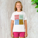 Pesquisar por quadrados coloridos camisetas For kids