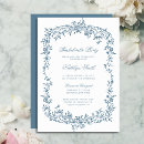Pesquisar por vintage frame convites Azul empoeirado