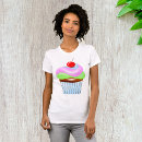 Pesquisar por cupcake e cereja camisetas Comida