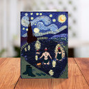 Pesquisar por aniversário van gogh cartoes convites Noite estrelada