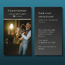 Pesquisar por música jazz cartao de visita Saxofonista