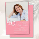 Pesquisar por de anos cor de rosa 40 aniversário convites Foto