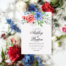 Pesquisar por branco e azul vermelho casamento convites For her