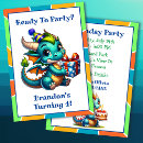 Pesquisar por desenhos animados do dragão convites For kids