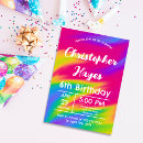 Pesquisar por festa de colorida aniversário convites Brilhante