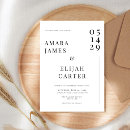 Pesquisar por chique elegante casamento convites Minimalista