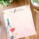 Pesquisar por vinho bloco de notas For her