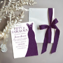 Pesquisar por vestido roxo aniversário convites Púrpura