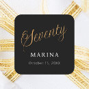 Pesquisar por aniversário 70 adesivos Elegante