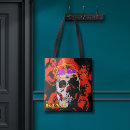 Pesquisar por estilo gótico bolsas tote Arte do crânio
