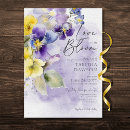 Pesquisar por floral roxo amarelo convites Elegante