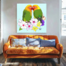 Pesquisar por flores exóticas impressão de canvas Colorido