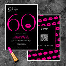 Pesquisar por preto e vermelho 60 aniversário convites 60º